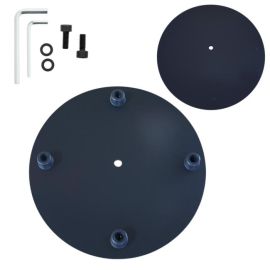  DNA MBP1 podstawa listwy oświetleniowej do pracy pionowej okrągła stalowa nóżki antypoślizgowe 20x20x0,3 cm 