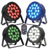  LIGHT4ME PAR RGBW 18x10W reflektor sceniczny oświetlenie LED DMX pilot bezprzewodowy uchwyt montażowy 