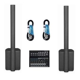 WHARFEDALE 2x ISOLINE AX912 BLACK - aktywny zestaw nagłośnieniowy