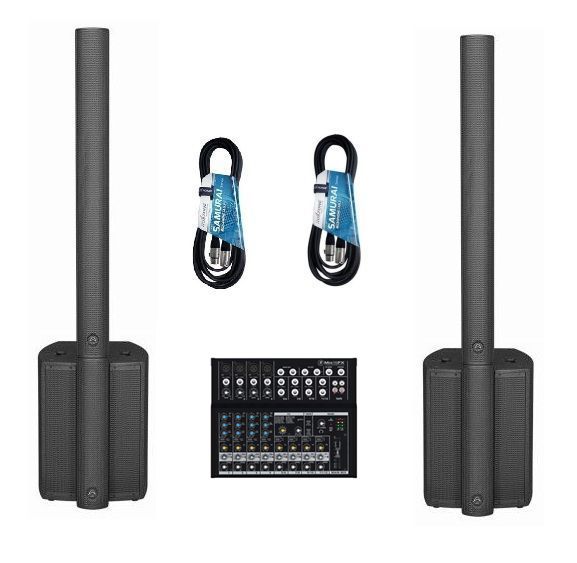 WHARFEDALE 2x ISOLINE AX912 BLACK - aktywny zestaw nagłośnieniowy