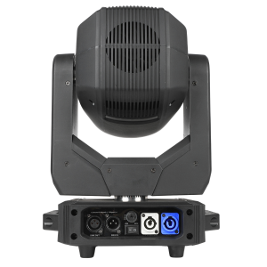  LIGHT4ME FOCUS 200W BEAM RING LED głowica ruchoma oświetlenie sceniczne efekt ring 27x0,5W RGB SMD LED uchwyt montażowy omega 