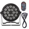  LIGHT4ME PAR RGBW 18x10W reflektor sceniczny oświetlenie LED DMX pilot bezprzewodowy uchwyt montażowy 