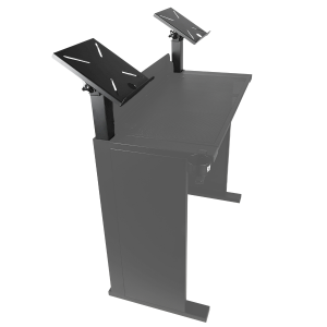  DNA DJ BOOTH LPS dostawka na narożnik stołu stanowiska DJ czarna stalowa regulowana 90-180° do 10 kg