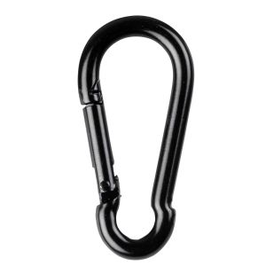 WENTEX Carabiner 6 x 60 mm - 10 pieces- black