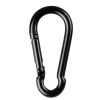 WENTEX Carabiner 6 x 60 mm - 10 pieces- black