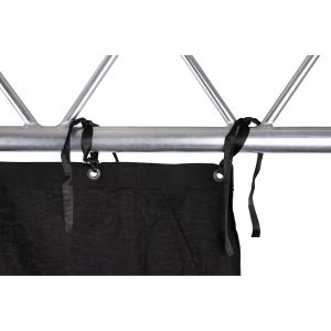 WENTEX Tie Ribbon for Backdrops 10 pieces - black