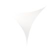 WENTEX Stretch Shape Triangle White 2.5 m (W) - 5 m (H)