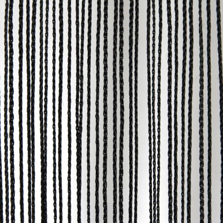 WENTEX String Curtain Black, 220 gram/m² 300 x 300 cm (W x H) - unpleated