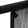 WENTEX String Curtain Black, 220 gram/m² 300 x 300 cm (W x H) - unpleated