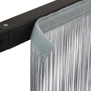 WENTEX String Curtain Grey, 220 gram/m² 300 x 600 cm (W x H) - unpleated