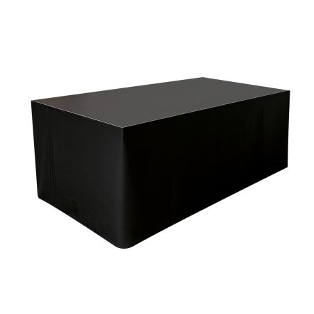 WENTEX Stage Skirt MCS 300 g/m² Black - 620 x 80 cm (W x H) - unpleated