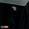 WENTEX Stage Skirt MCS 300 g/m² Black - 620 x 60 cm (W x H) - pleated