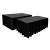 WENTEX Stage Skirt MCS 300 g/m² Black - 620 x 100 cm (W x H) - pleated