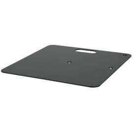 WENTEX Base Plate - Powder coated 450 x 450 mm (W x L) - 8 kg - black