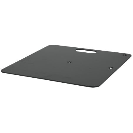 WENTEX Base Plate - Powder coated 450 x 450 mm (W x L) - 8 kg - black