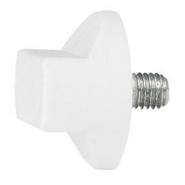 WENTEX Rotary Knob for Drape Support M10 x 12 mm - white