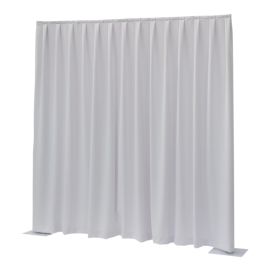 WENTEX P&D Curtain MGS 175 g/m² White - 330 x 250 cm (W x H) - pleated