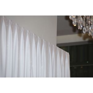WENTEX P&D Curtain MGS 175 g/m² White - 330 x 250 cm (W x H) - pleated