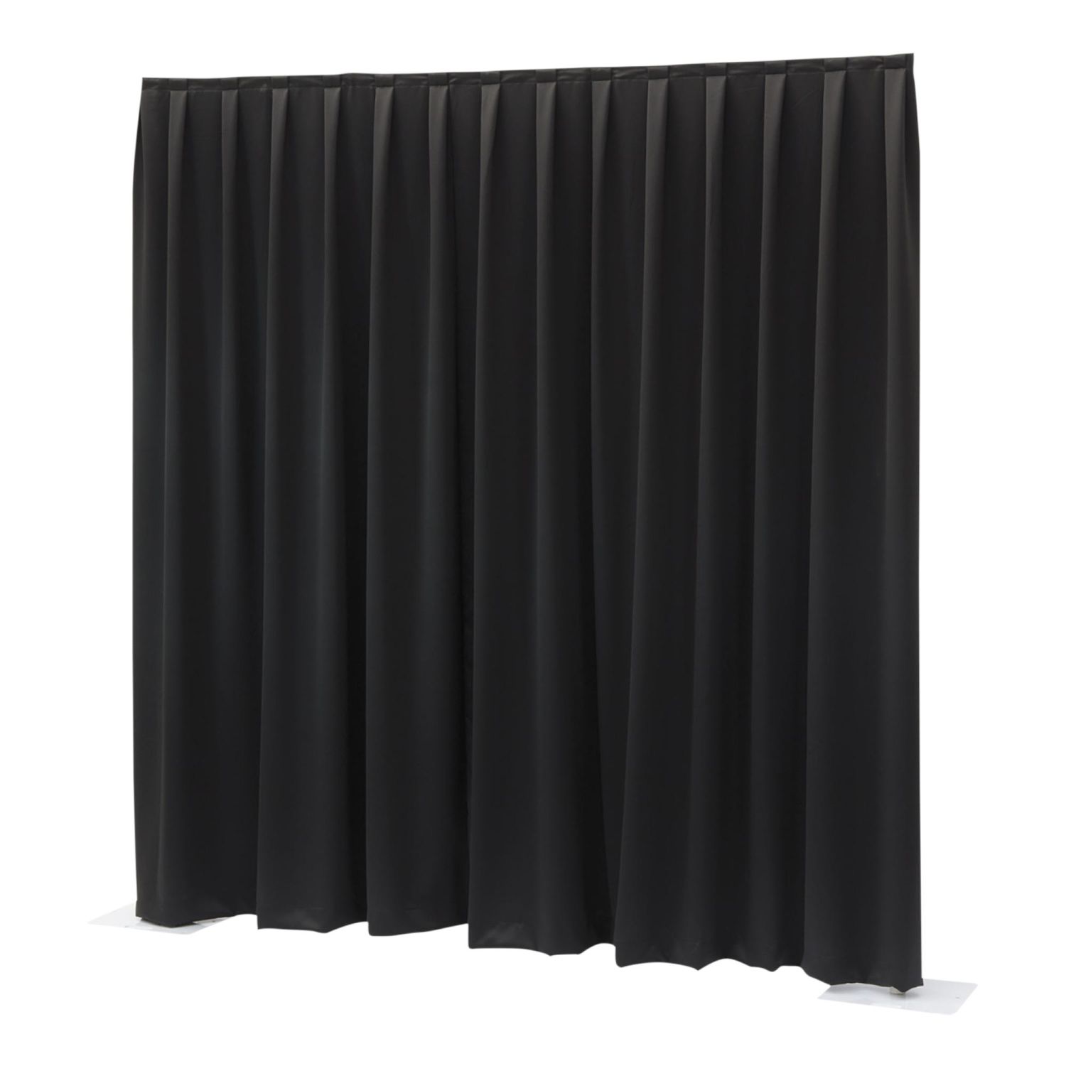 WENTEX P&D Curtain MGS 175 g/m² Black - 330 x 250 cm (W x H) - pleated