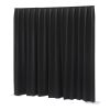WENTEX P&D Curtain MGS 175 g/m² Black - 330 x 250 cm (W x H) - pleated