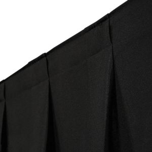 WENTEX P&D Curtain MGS 175 g/m² Black - 330 x 250 cm (W x H) - pleated