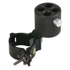 WENTEX Angled Bracket with 4-way Connector With 50 mm half coupler - Black