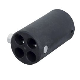 WENTEX 4-way Connector Replacement Ø40.6 mm Black