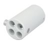 WENTEX 4-way Connector Replacement Ø40.6 mm White
