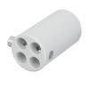 WENTEX 4-way Connector Replacement Ø45.7 mm White