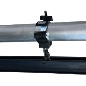 WENTEX Eurotrack Halfcoupler with Black Bolt M10x35 and Sliding Nut Aluminium - black