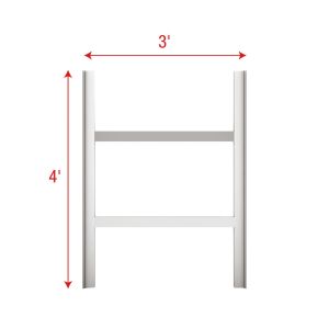 WENTEX SET Frame - H Module (USA) 4' x 3' (H x W) - extension piece