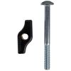 WENTEX SET Frame Wing Nut M8 and Hammer Head Bolt Black