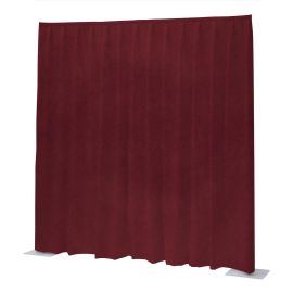 WENTEX P&D Curtain Napoli Velvet (USA) Red - 11’ x 16’ (W x H) - pleated