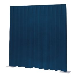 WENTEX P&D Curtain Napoli Velvet (USA) Royal Blue - 11’ x 14’ (W x H) - pleated
