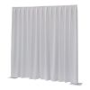 WENTEX P&D Curtain Dimout 7.67 oz/yd² (USA) White - 11' x 16' (W x H) - pleated