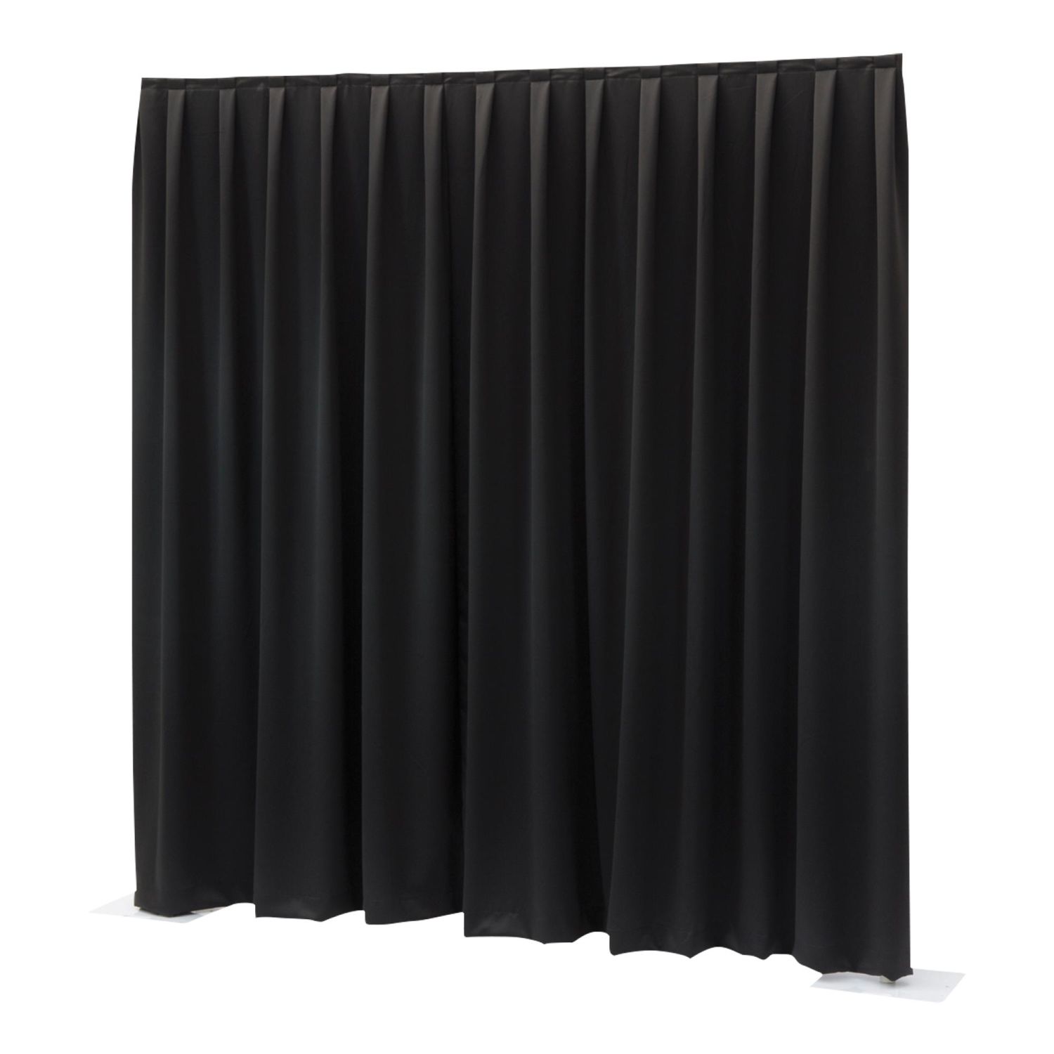 WENTEX P&D Curtain Dimout 7.67 oz/yd² (USA) Black - 11' x 16' (W x H) - pleated