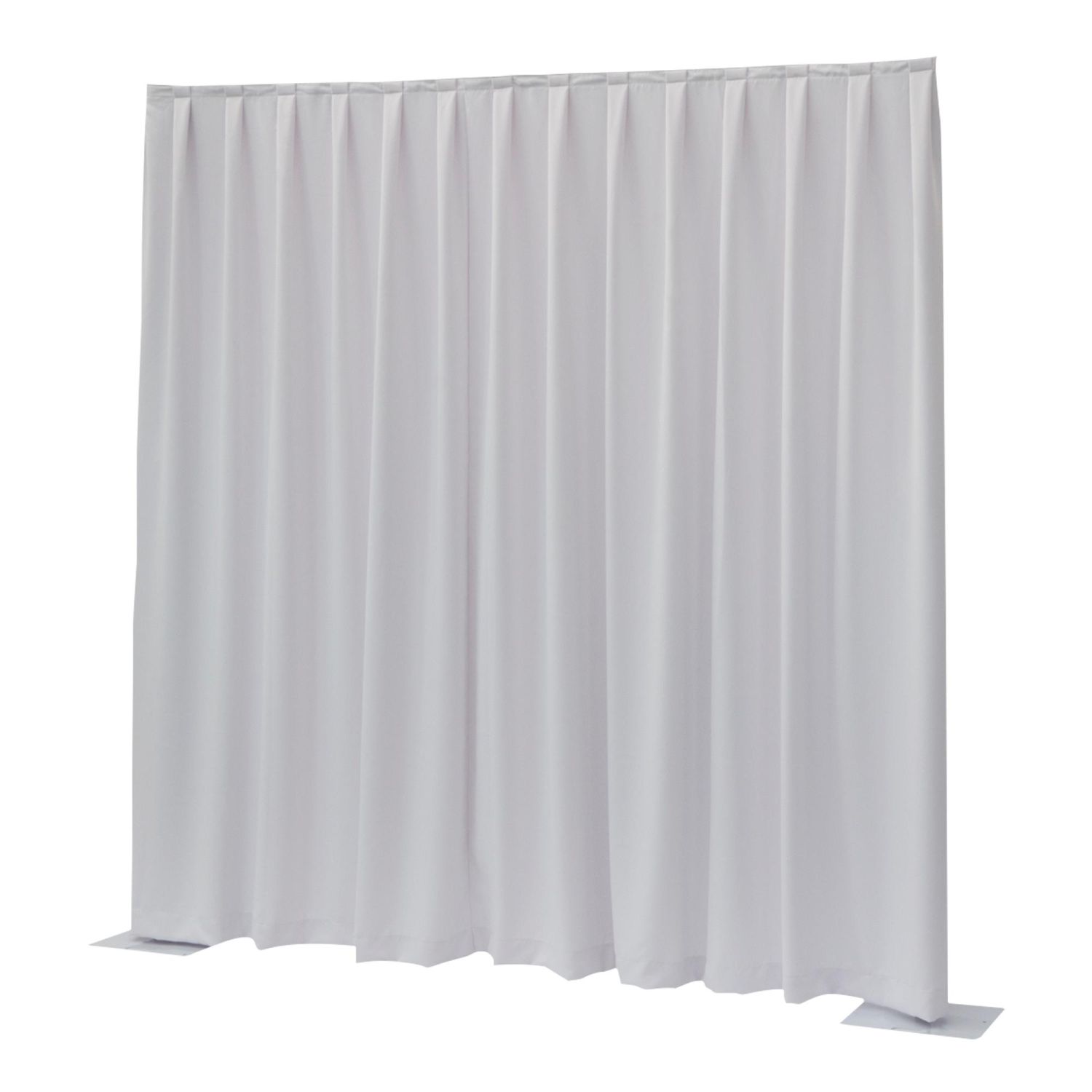 WENTEX P&D Curtain Dimout 7.67 oz/yd² (USA) White - 11' x 10' (W x H) - pleated