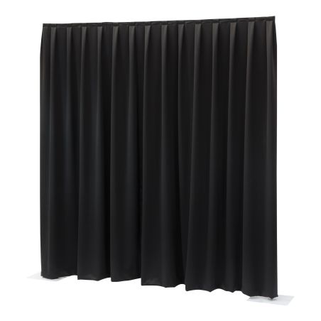 WENTEX P&D Curtain MCS 8.85 oz/yd² (USA) Black - 11' x 14' (W x H) - pleated