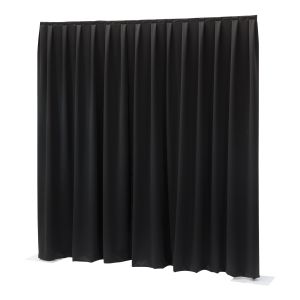 WENTEX P&D Curtain MCS 8.85 oz/yd² (USA) Black - 11' x 8' (W x H) - pleated