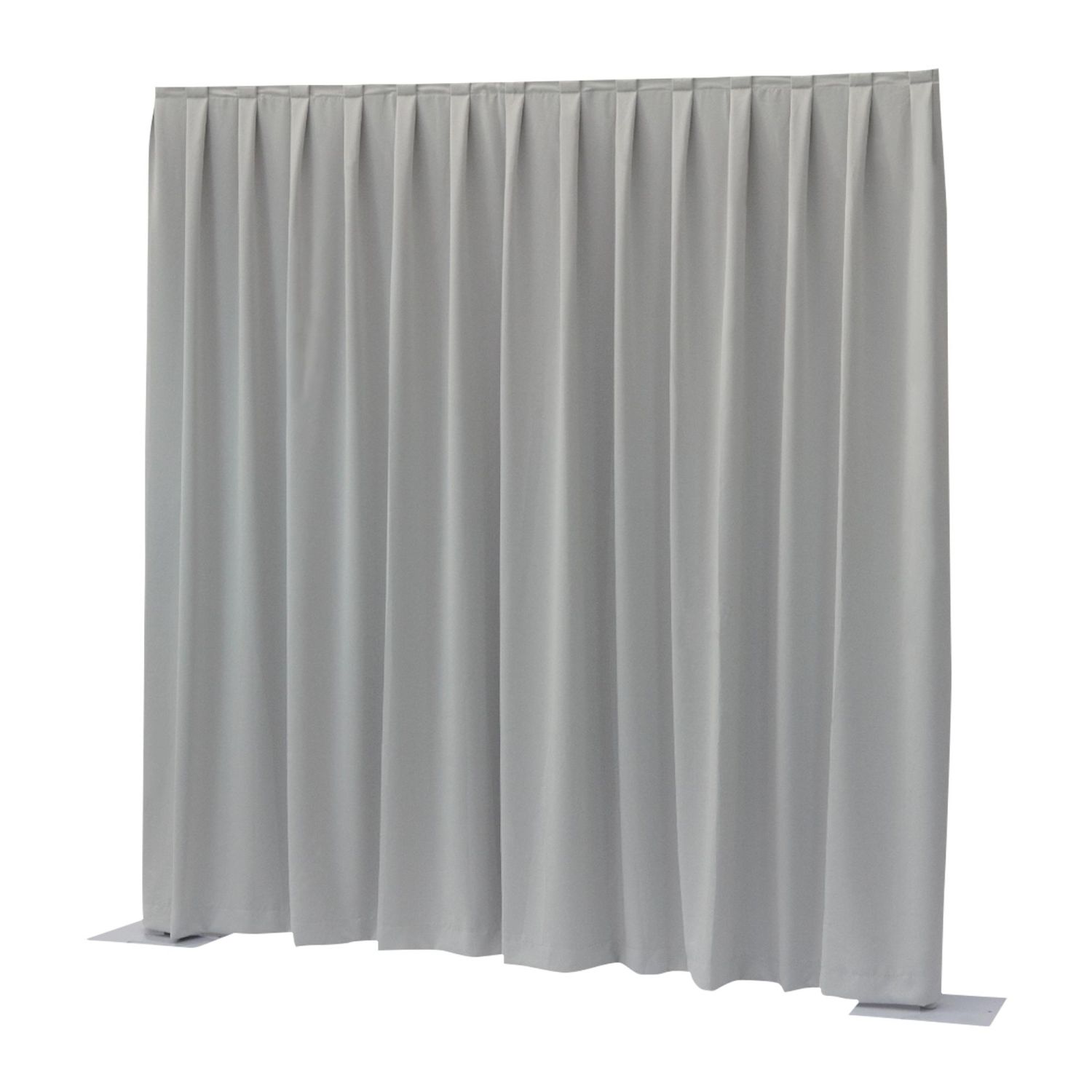 WENTEX P&D Curtain Dimout 7.67 oz/yd² (USA) Light Grey - 11' x 10' (W x H) - pleated