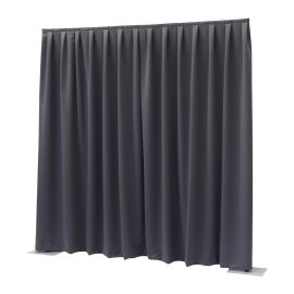WENTEX P&D Curtain Dimout 7.67 oz/yd² (USA) Dark Grey - 11' x 10' (W x H) - pleated