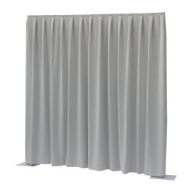 WENTEX P&D Curtain Dimout 7.67 oz/yd² (USA) Light Grey - 11' x 16' (W x H) - pleated