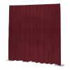 WENTEX P&D Curtain Napoli Velvet (USA) Red - 11’ x 10’ (W x H) - pleated