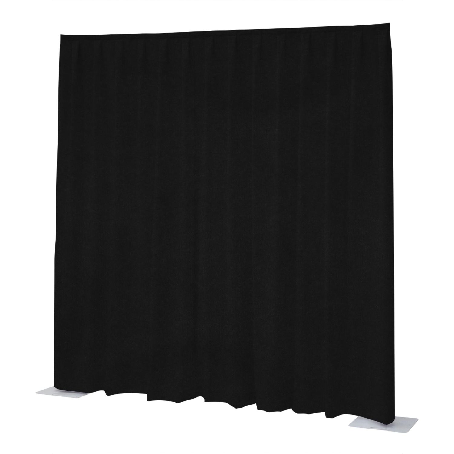 WENTEX P&D Curtain Napoli Velvet (USA) Black - 11’ x 6’ (W x H) - pleated
