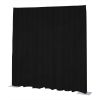 WENTEX P&D Curtain Napoli Velvet (USA) Black - 11’ x 6’ (W x H) - pleated