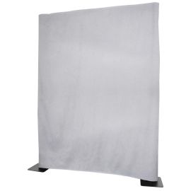 WENTEX P&D Curtain Napoli Velvet (USA) White - 9’ x 6’ (W x H) - unpleated