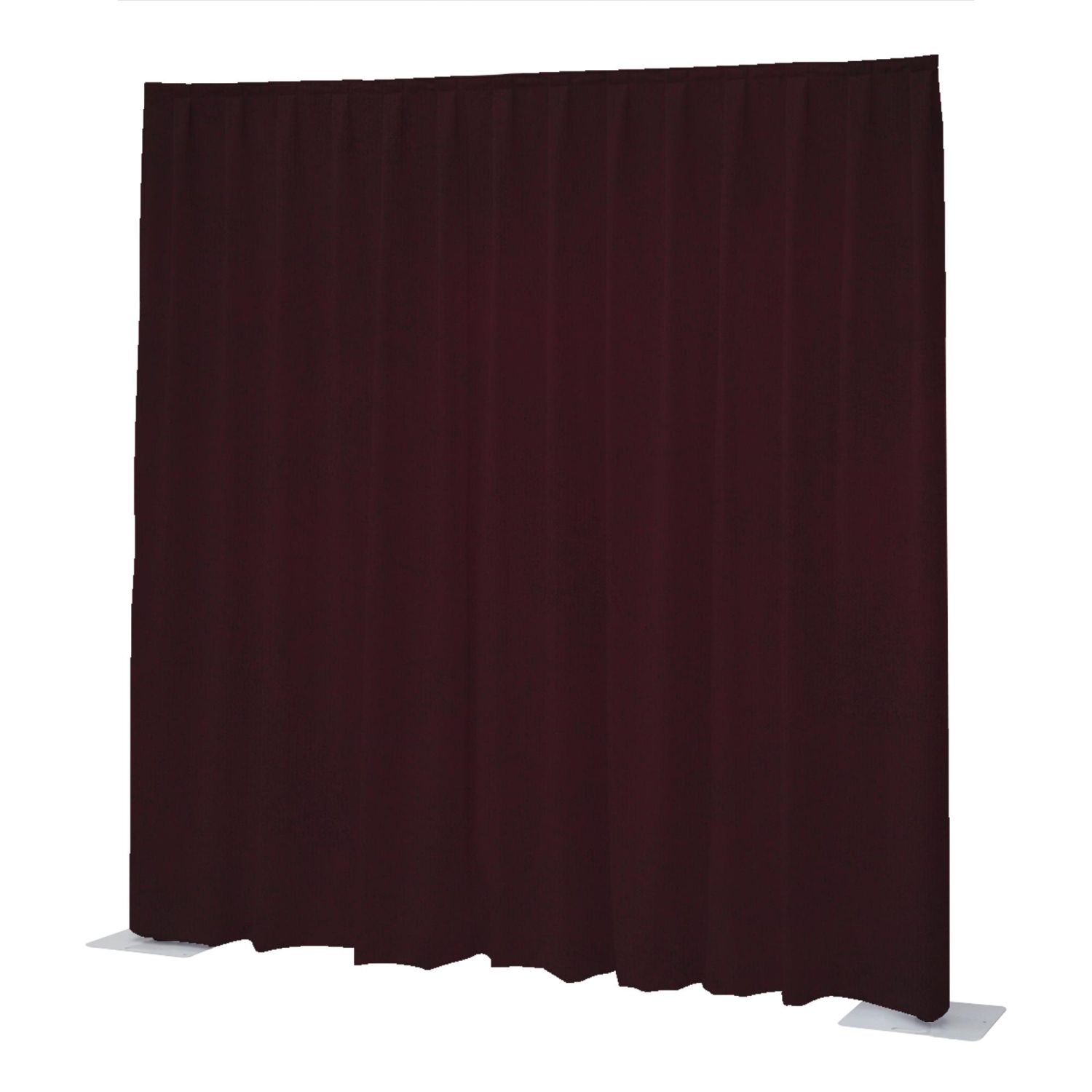 WENTEX P&D Curtain Napoli Velvet (USA) Burgundy Red - 11’ x 10’ (W x H) - pleated