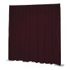 WENTEX P&D Curtain Napoli Velvet (USA) Burgundy Red - 11’ x 10’ (W x H) - pleated