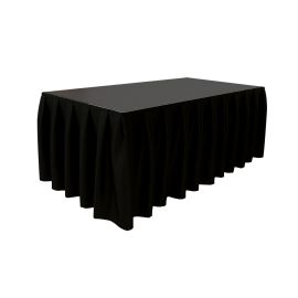 WENTEX Stage Skirt MCS 8.85 oz/yd² Black - 25' x 24" (W x H) - pleated