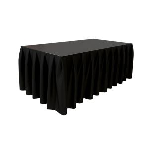 WENTEX Stage Skirt MCS 8.85 oz/yd² Black - 25' x 24" (W x H) - unpleated